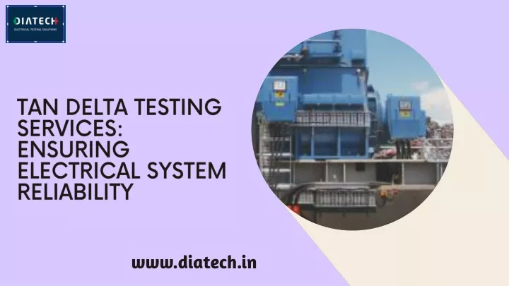tan delta testing services ensuring electrical