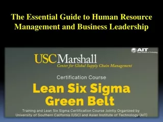 The Essential Guide to Human Resource Management and Business Leadership