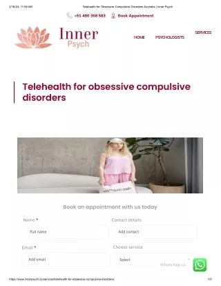 Telehealth for Obsessive Compulsive Disorders