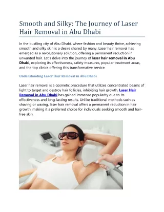 Laser Hair Removal in Abu Dhabi