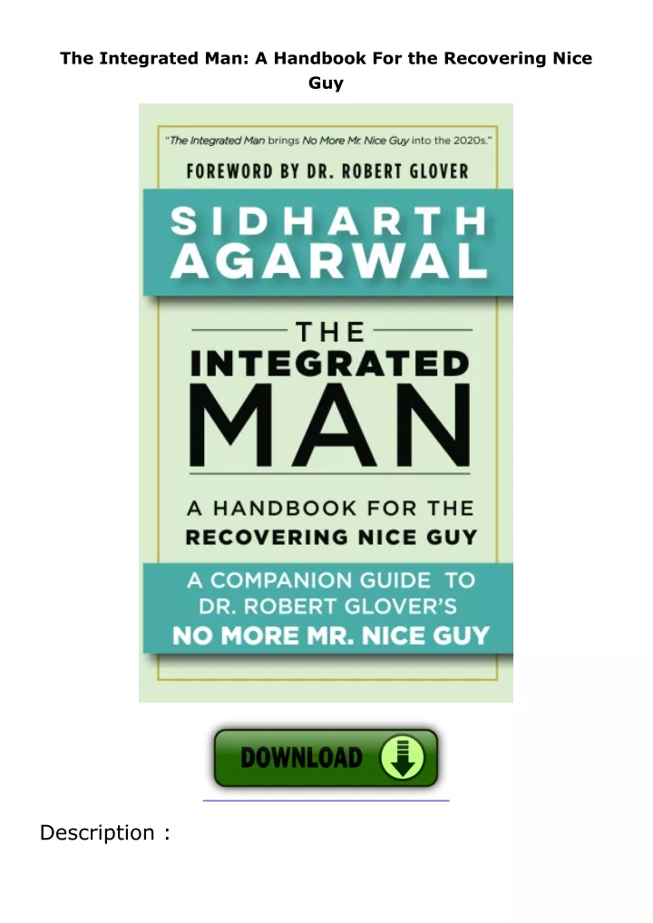 the integrated man a handbook for the recovering