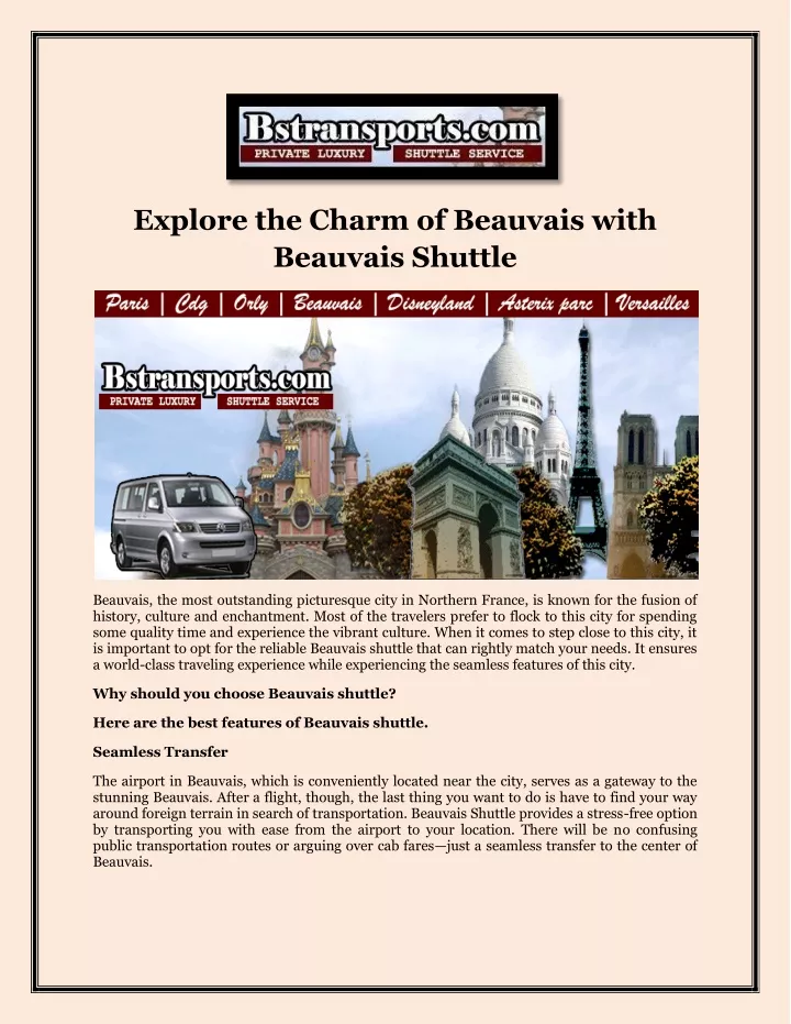 explore the charm of beauvais with beauvais