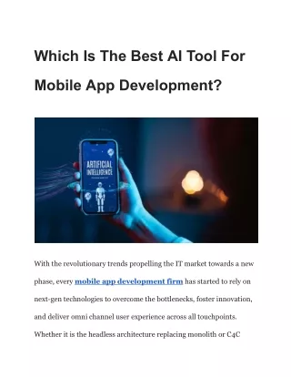 which is the best ai tool for