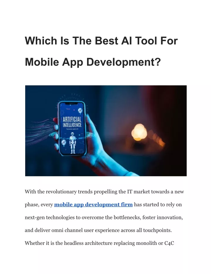 which is the best ai tool for