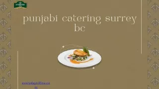Punjabi Culinary Bliss: Every Day Tiffins punjabi catering surrey bc