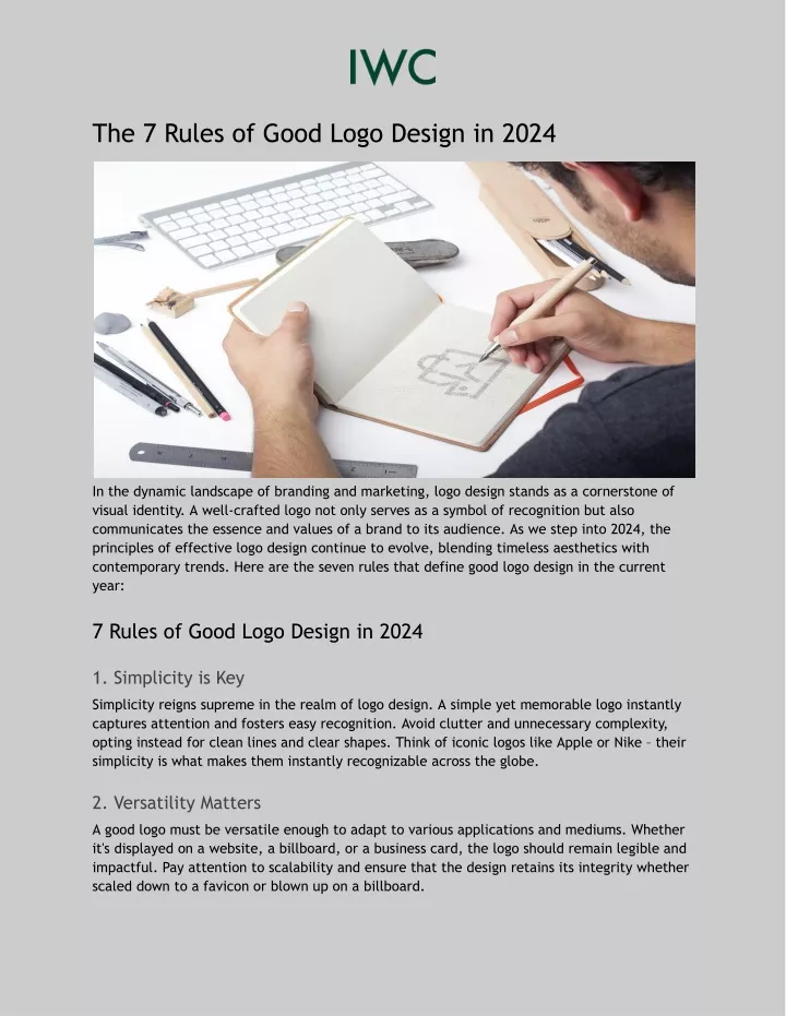 the 7 rules of good logo design in 2024