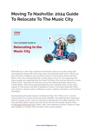 Moving To Nashville 2024 Guide To Relocate To The Music City