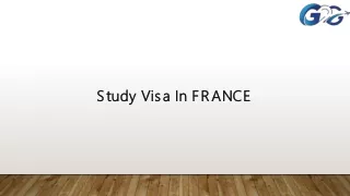 Study Visa In FRANCE