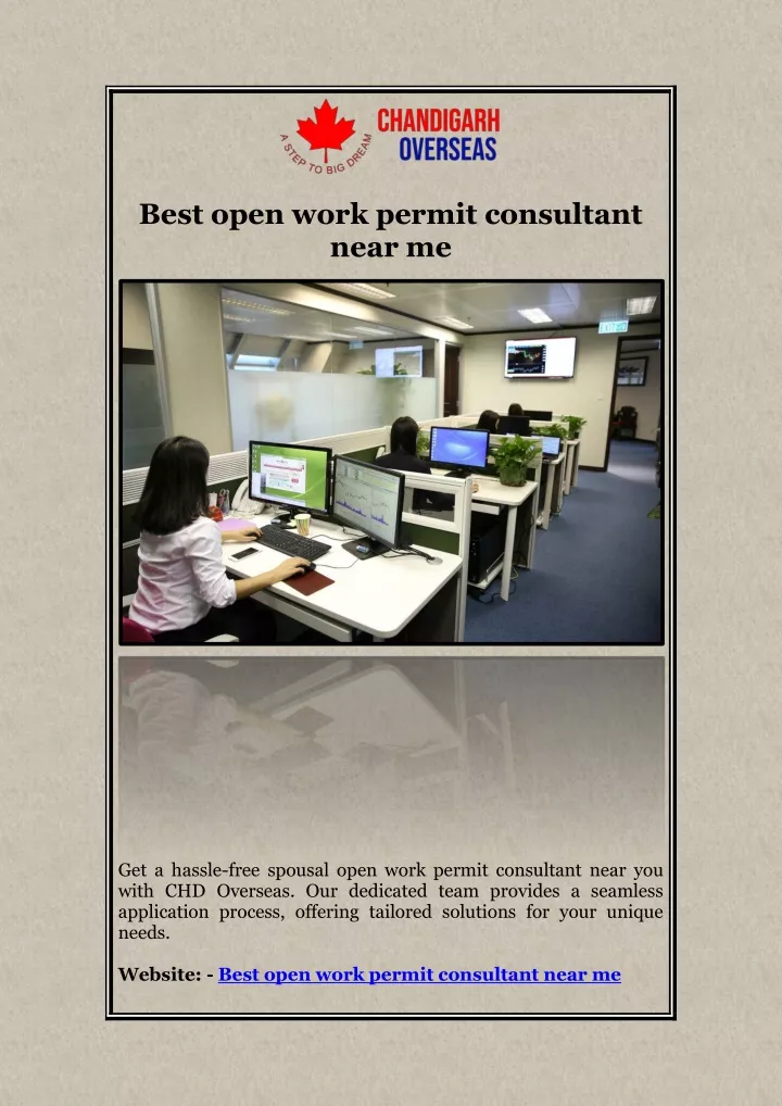best open work permit consultant near me