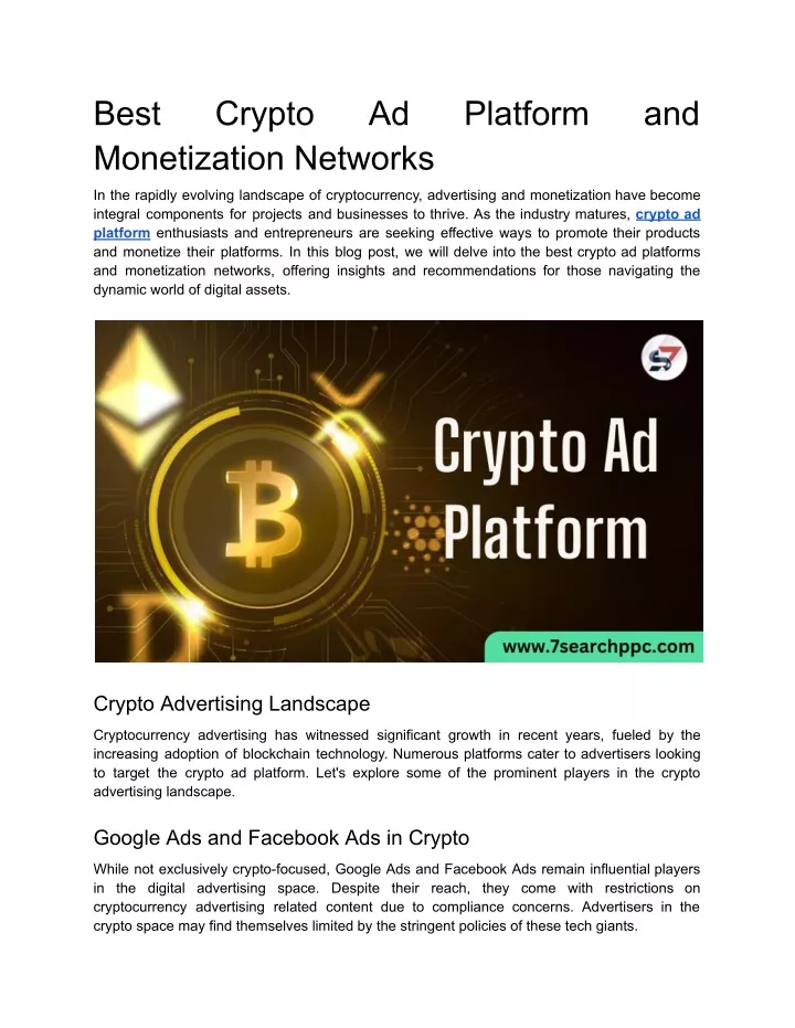best monetization networks