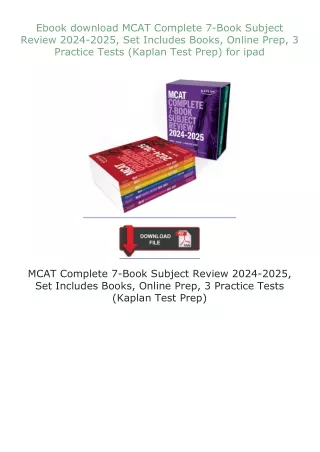 MCAT-Complete-7Book-Subject-Review-20242025-Set-Includes-Books-Online-Prep-3-Practice-Tests-Kaplan-Test-Prep