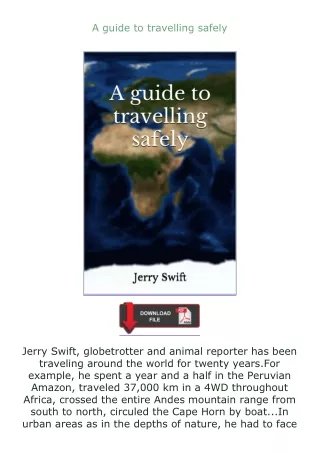 [PDF]❤READ⚡ A guide to travelling safely
