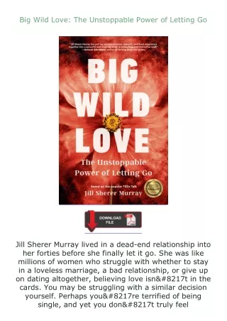 book❤[READ]✔ Big Wild Love: The Unstoppable Power of Letting Go