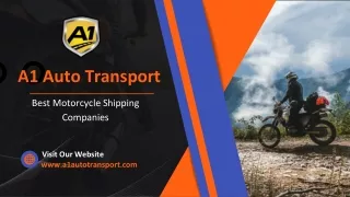 Motorcycle Transport Services at A1 Auto Transport