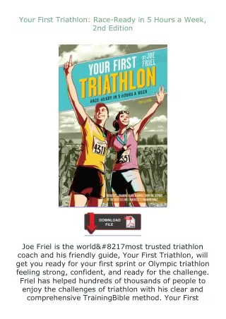 Ebook❤(download)⚡ Your First Triathlon: Race-Ready in 5 Hours a Week, 2nd Edition