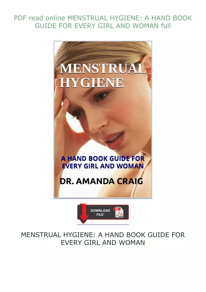 Ppt ⚡pdf⚡ Read Online Menstrual Hygiene A Hand Book Guide For Every