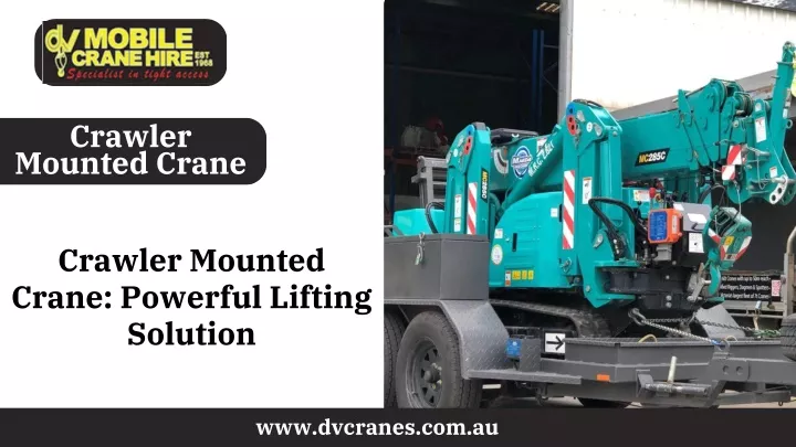 crawler mounted crane