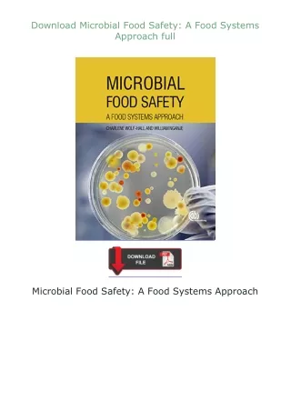 ❤Download❤ Microbial Food Safety: A Food Systems Approach full