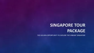 Best Singapore Tour Package