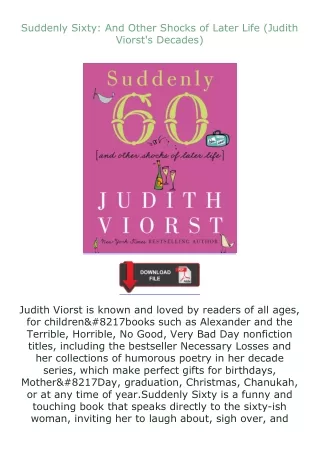 Suddenly-Sixty-And-Other-Shocks-of-Later-Life-Judith-Viorsts-Decades