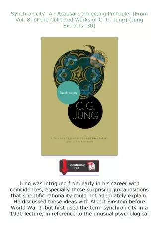 Synchronicity-An-Acausal-Connecting-Principle-From-Vol-8-of-the-Collected-Works-of-C-G-Jung-Jung-Extracts-30