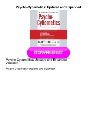 KINDLE Psycho-Cybernetics: Updated and Expanded
