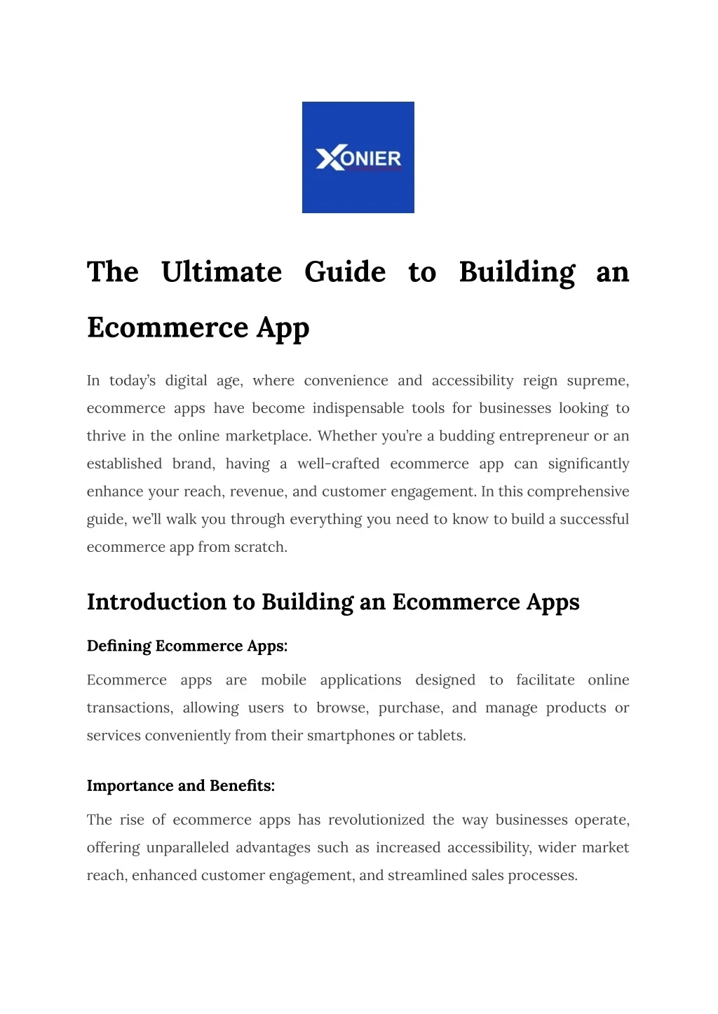 PPT - The Ultimate Guide to Building an Ecommerce App PowerPoint ...