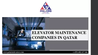 ELEVATOR MAINTENANCE COMPANIES IN QATAR
