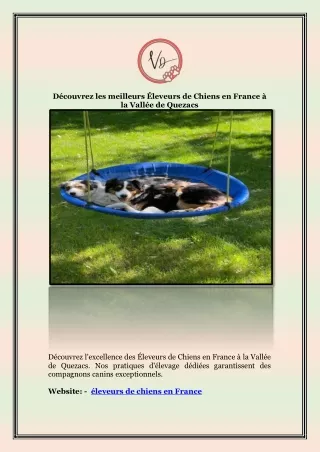éleveurs de chiens en France