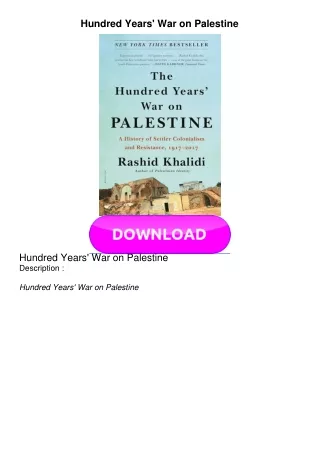 READ Hundred Years' War on Palestine