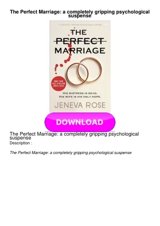 EPUB The Perfect Marriage: a completely gripping psychological suspense