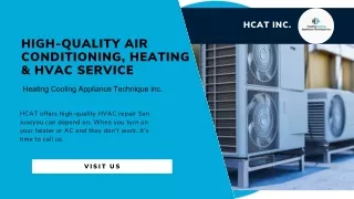 High-Quality Air Conditioning, Heating & HVAC Service
