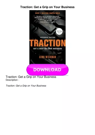 KINDLE Traction: Get a Grip on Your Business