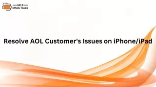 Resolve AOL Customer's Issues on iPhone/iPad