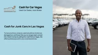 Get instant cash for your junk car in Las Vegas!