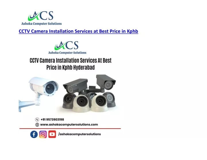 cctv camera installation services at best price