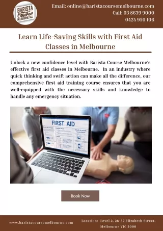 Learn Life-Saving Skills with First Aid Classes in Melbourne