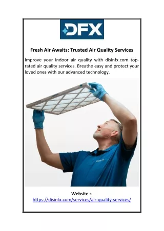 Fresh Air Awaits Trusted Air Quality Services
