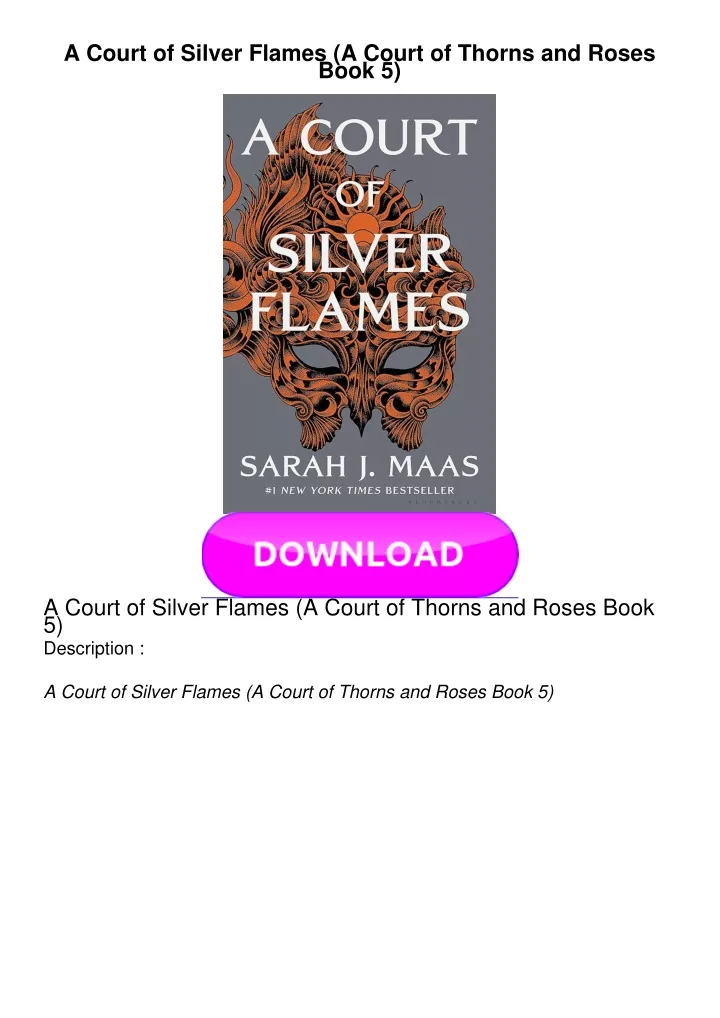 a court of silver flames a court of thorns