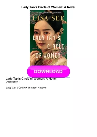 READ Lady Tan's Circle of Women: A Novel