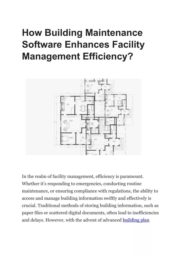 how building maintenance software enhances