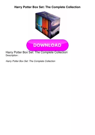 EPUB Harry Potter Box Set: The Complete Collection