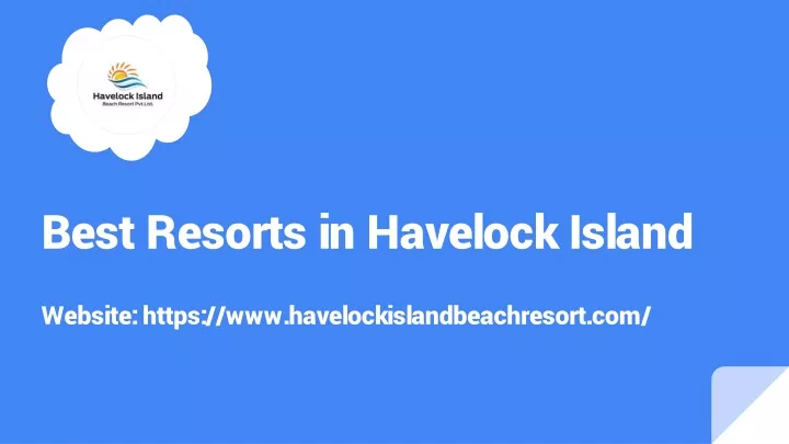 best resorts in havelock island