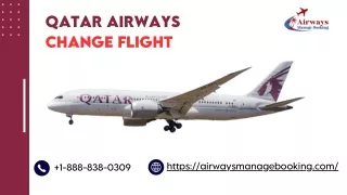 Qatar Airways Flight Change:Step-by-Step Process
