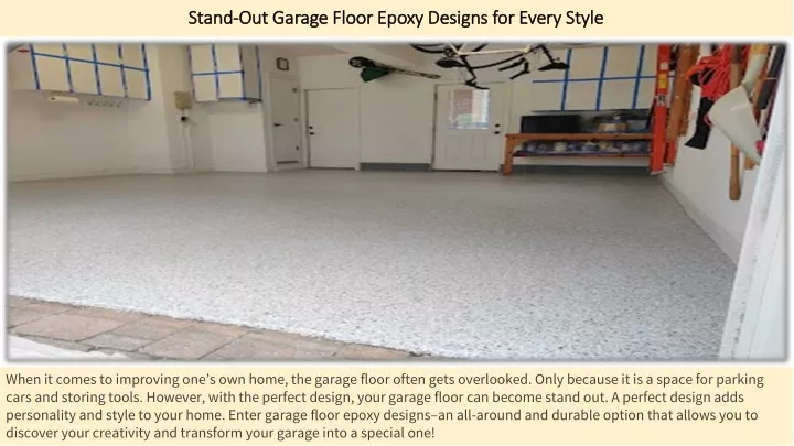 stand out garage floor epoxy designs for every style