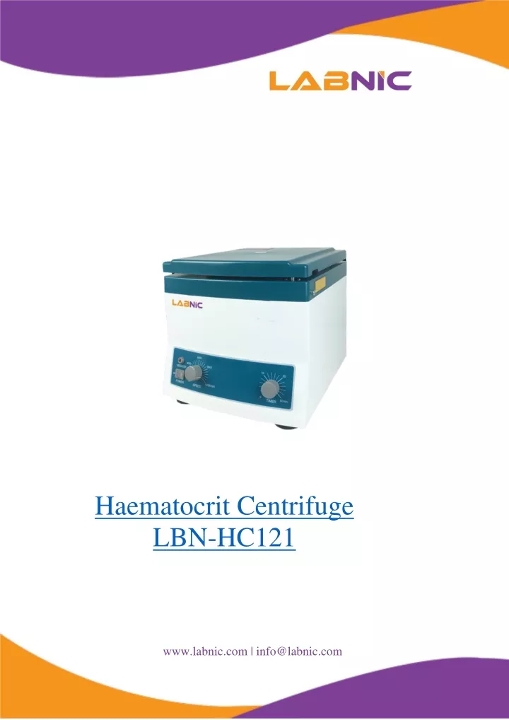 haematocrit centrifuge lbn hc121