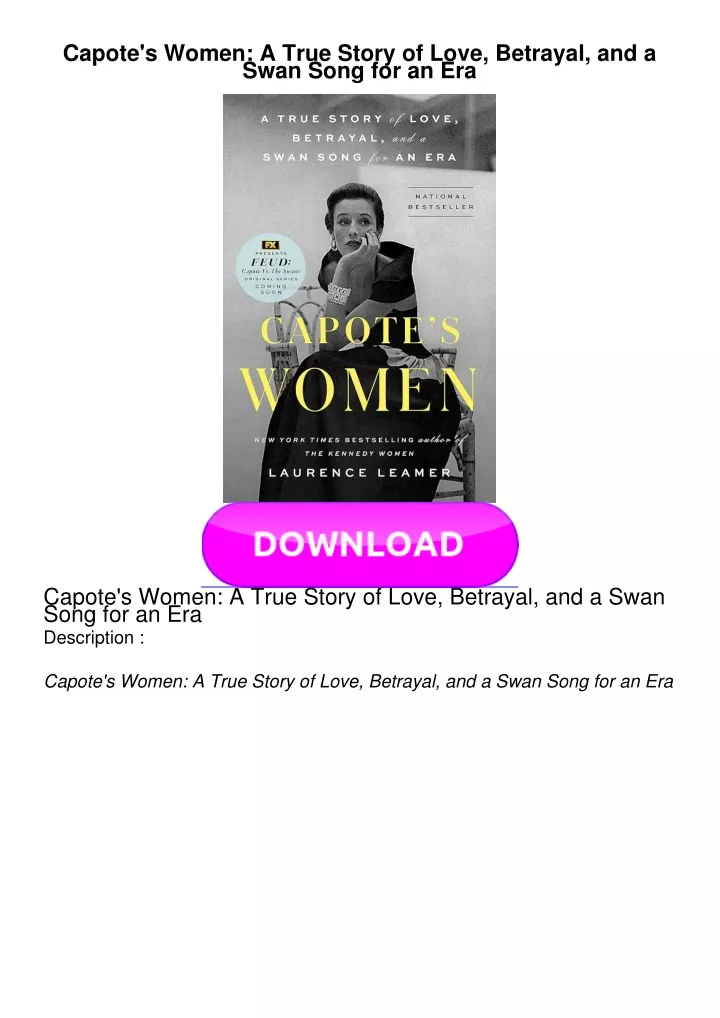 capote s women a true story of love betrayal