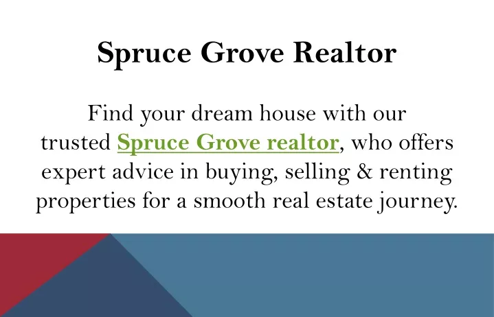 spruce grove realtor