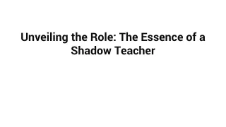 shadow teacher