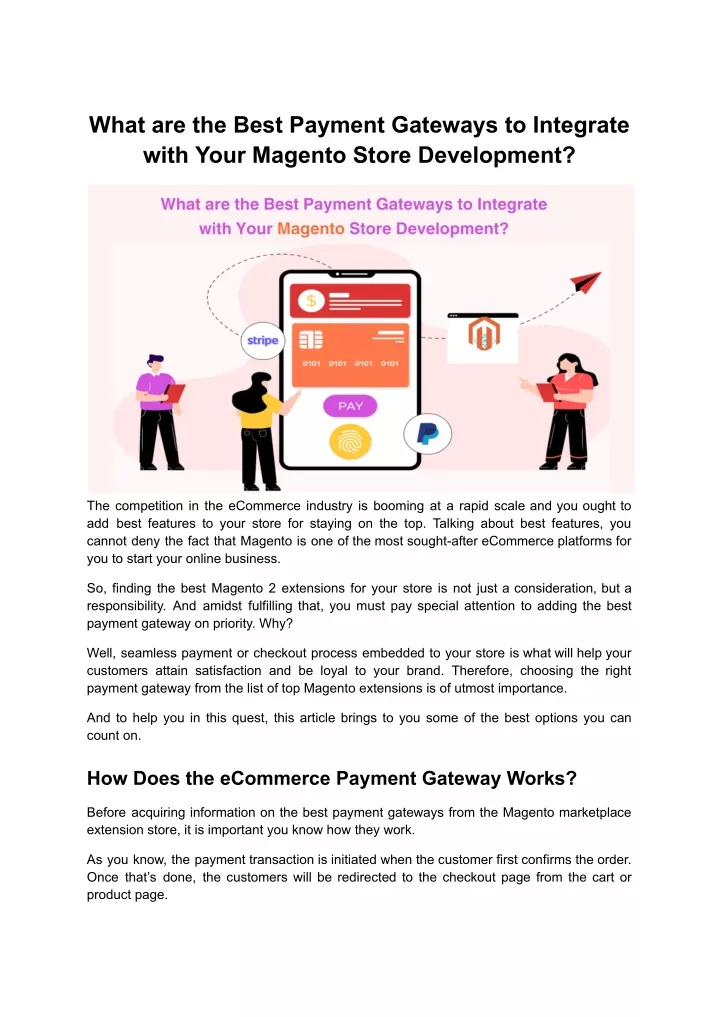 what are the best payment gateways to integrate